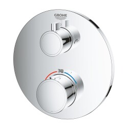 Grohe Grohtherm Çift Yönlü Ankastre Termostatik Banyo Bataryası - 24077000 - 2