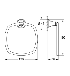 Grohe Grandera Halka Havluluk - 40630000 - 2