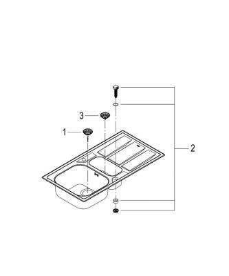 Grohe K400+ Damlalıklı Paslanmaz Çelik Eviye - 31569SD0 - 2