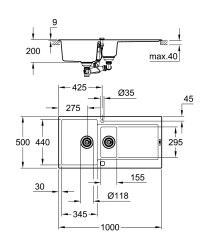 Grohe K500 - 31646AP0 - 2