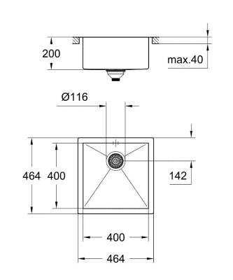 Grohe K700 Paslanmaz Çelik Eviye - 31578SD0 - 2