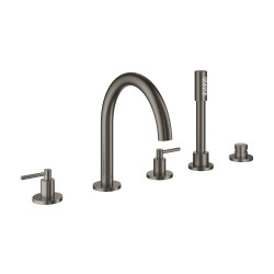 Grohe Küvet Bataryası 5 Delikli Atrio Br.Hard Graphite - 19922AL3 - 1