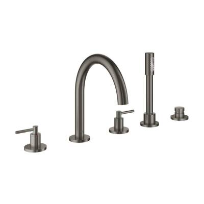 Grohe Küvet Bataryası 5 Delikli Atrio Br.Hard Graphite - 19922AL3 - 3