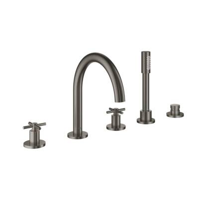 Grohe Küvet Bataryası 5 Delikli Atrio Br.Hard Graphite - 19923AL3 - 3