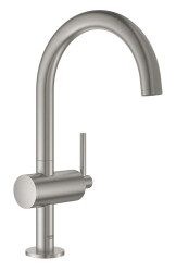 Grohe Lavabo Bataryası Atrio L-Boyut Super Steel - 32042DC3 - 2