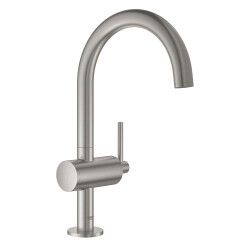 Grohe Lavabo Bataryası Atrio L-Boyut Super Steel - 32042DC3 - 3