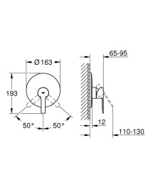 Grohe Lineare Ankastre Duş Bataryası - 19296001 - 2