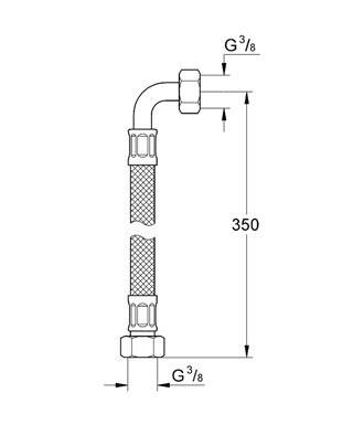 Grohe Spiral Bağlantı Hortumu - 45704000 - 1