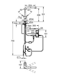 Grohe Minta Touch Elektronik Tek Kumandalı Eviye Bataryası - 31360001 - 2