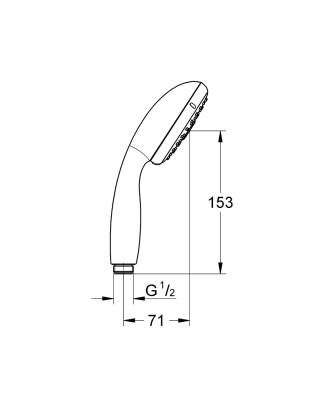 Grohe Tempesta 100 El Duşu 3 Akışlı - 28419002 - 2