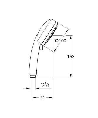 Grohe Tempesta Cosmopolitan 100 El Duşu 4 Akışlı - 27575002 - 2