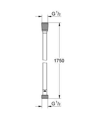 Grohe Silverflex Twistfree Duş Hortumu 1750 - 28388A00 - 2