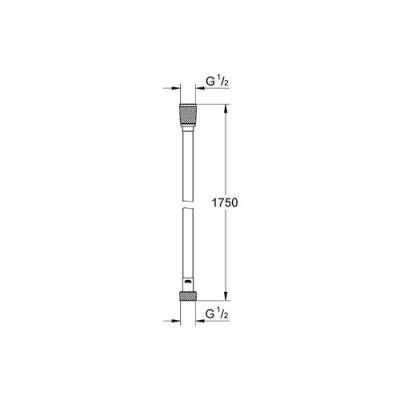 Grohe Plastik Twistfree Duş Spiral Hortumu 175 cm - 28388000 - 2