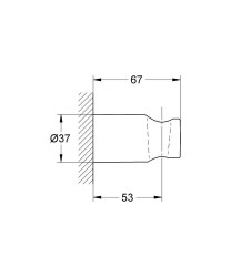 Grohe Rainshower El Duşu Askısı - 27056000 - 2