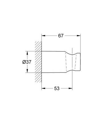 Grohe Rainshower El Duşu Askısı - 27056000 - 2