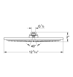 Grohe Rainshower Cosmopolitan 310 Tepe Duşu 1 Akışlı - 27478000 - 2