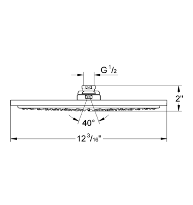 Grohe Rainshower Cosmopolitan 310 Tepe Duşu 1 Akışlı - 27478000 - 2