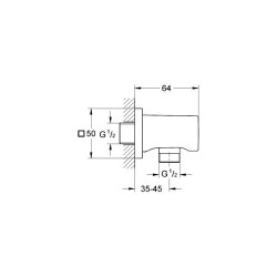 Grohe Rainshower Duş Çıkış Dirseği 1/2