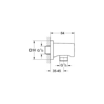 Grohe Rainshower Duş Çıkış Dirseği 1/2