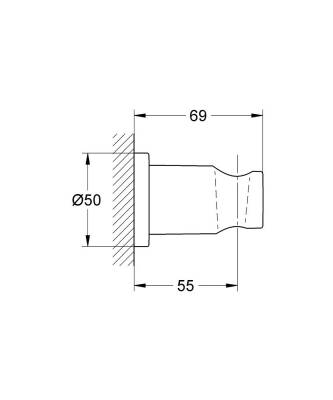 Grohe Rainshower El Duşu Askısı - 27074A00 - 2