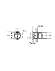 Grohe Rainshower Universal Giriş Kutusu, 1/2 - 26483000 - 2