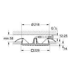 Grohe Rainshower Allure 230 Tepe Duşu 1 Akışlı - 27863000 - 2