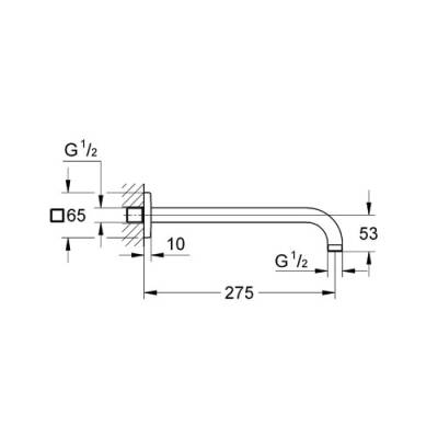 Grohe Rainshower Duş Başlığı Kolu 275 Mm - 27488000 - 2