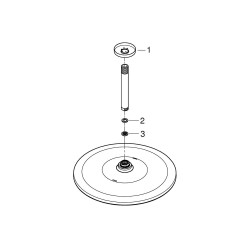 Grohe Rainshower Mono 310 Tepe Duşu Seti 142 Mm, Tek Akışlı - 26559000 - 2