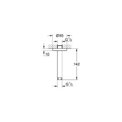 Grohe Rainshower Duş Başlığı Dirseği 142 Mm - 28724000 - 2