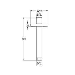 Grohe Rainshower Duş Başlığı Dirseği 142 Mm - 27485000 - 2