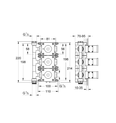 Grohe Grohe Rapido C 27 625 000 İçin İç Gövde - 35031000 - 2