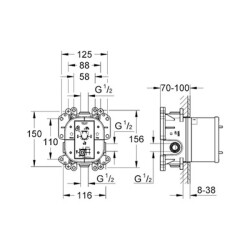 Grohe Grohe Rapido T Ankastre İç Gövde - 35500000 - 2