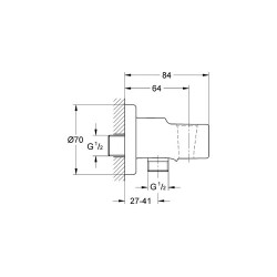 Grohe Relexa Askılı Duş Çıkış Dirseği - 28628000 - 2