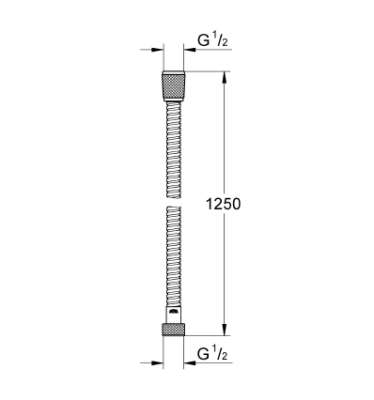 Grohe Relexaflex Metal Longlife Metal Duş Hortumu 1250 - 28142000 - 2