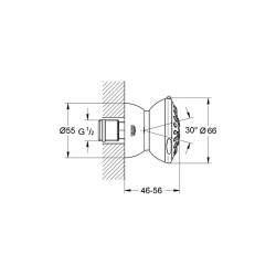 Grohe Relexa 65 Yan Duş 2 Akışlı - 27067000 - 2