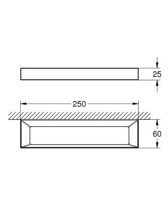 Grohe Selection Cube Halka Havluluk - 40766000 - 2