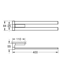 Grohe Selection Cube Havluluk - 40768000 - 2