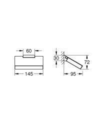 Grohe Selection Cube Tuvalet Kağıtlığı - 40781000 - 2