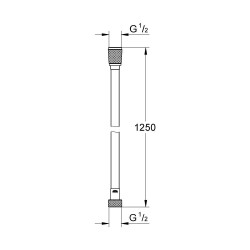 Grohe Silverflex Twistfree Duş Hortumu 1250 - 28362GL0 - 2