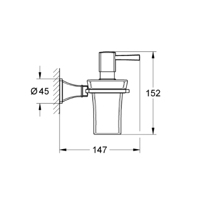 Grohe Grandera Seramik Sıvı Sabunluk Ve Tutacağı - 40627LG0 - 2