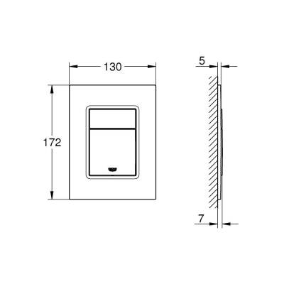 Grohe Skate Cosmopolitan S Kumanda Paneli - 37535AL0 - 2