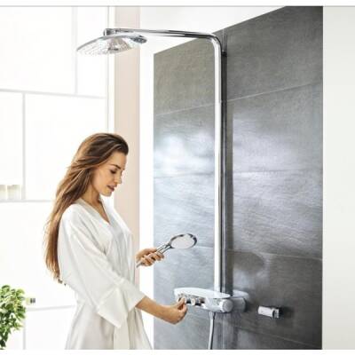 Grohe Rainshower System Smartcontrol Duo 360 Duvara Monte Termostatik Bataryalı Duş Sistemi - 26250000 - 2