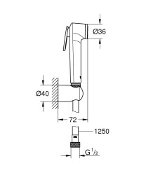 Grohe Tempesta-F Taharet Spreyi 30 Duş Seti - 27513001 - 2