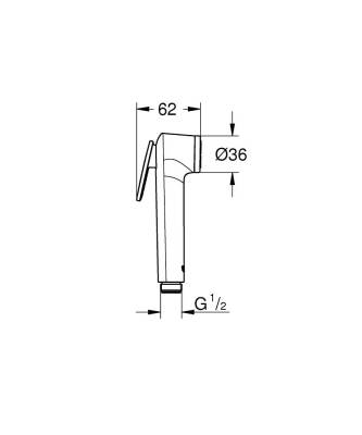 Grohe Tempesta-F Taharet Spreyi 30 El Duşu 1 Akışlı - 27512001 - 2