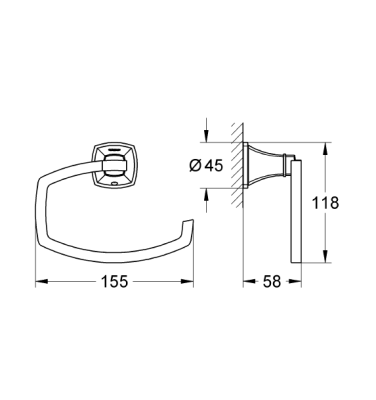 Grohe Grandera Tuvalet Kağıtlığı - 40625000 - 2