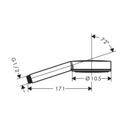 Hansgrohe Pulsify S El Duşu 105 1jet 24120000 - 2