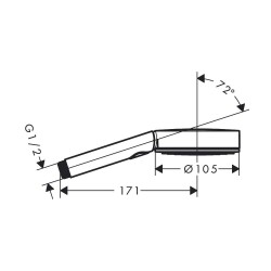 Hansgrohe Pulsify Select S El Duşu 105 3jet Relaxation Krom 24110000 - 2