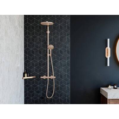 Hansgrohe Raindance Select S 240 Duş Kolonu, Termostatlı, Mat Bronz 27633140 - 2