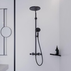 Hansgrohe Raindance Select S 240 Duş Kolonu, Termostatlı, Satin Siyah 27633670 - 2